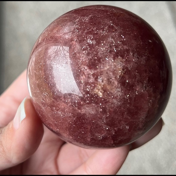 (RELISTED) Tanzberry Quartz Sphere - Picture 8 of 16